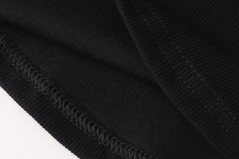 Design Sense Niche Polo Neck Lace Up Short Sleeve