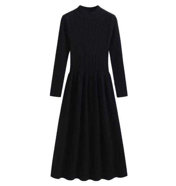 Womens Petite Long Knitted Sweater Dress For Layering