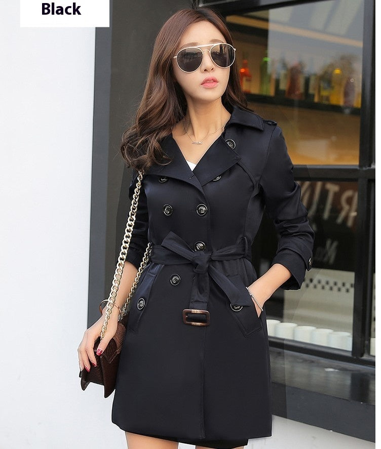 Damemode Trenchcoat Mellemlang frakke