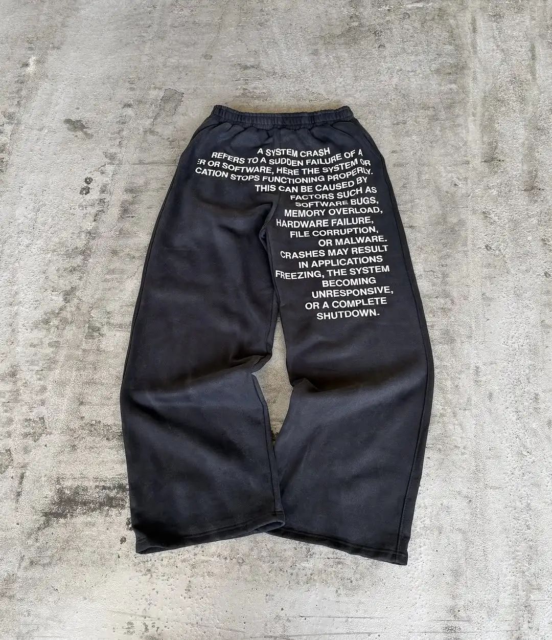 Street Straight Loose Drawstring Trousers Sportswear Suit