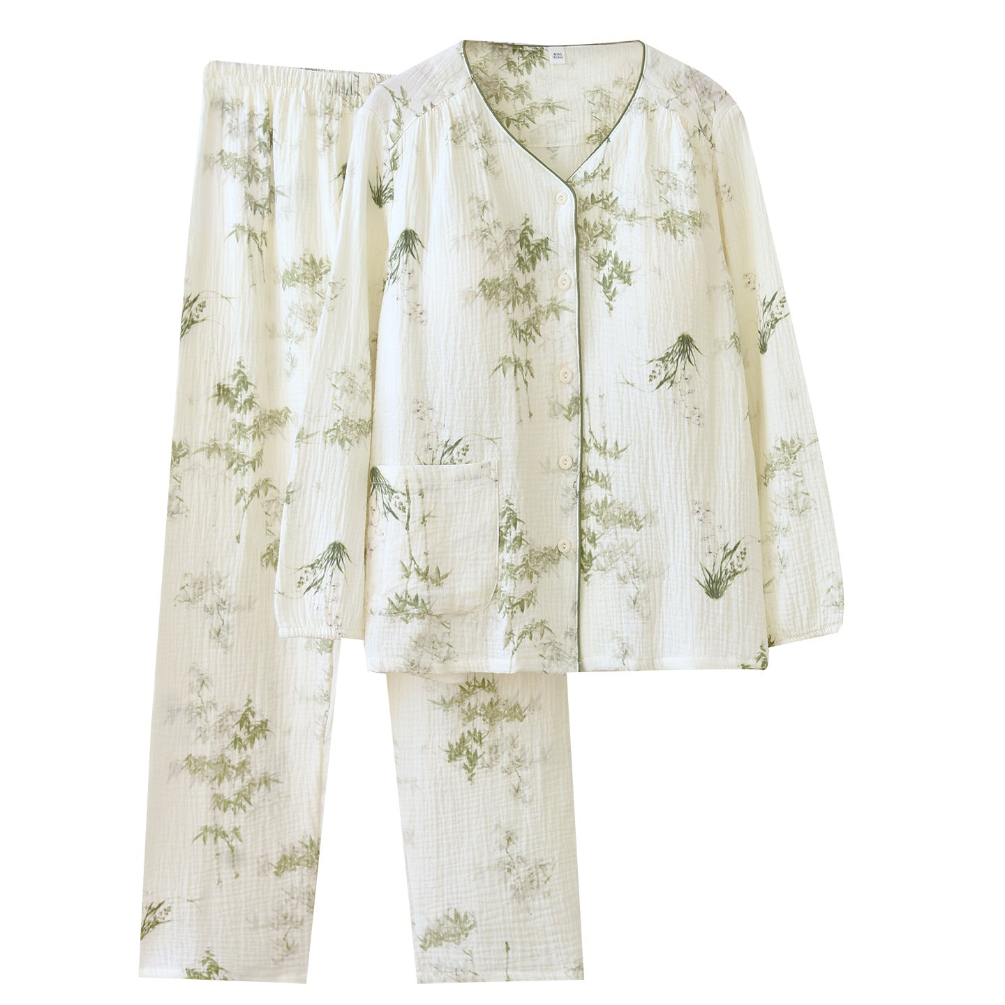 New Womens Pajama Set With Built-in Chest Pads