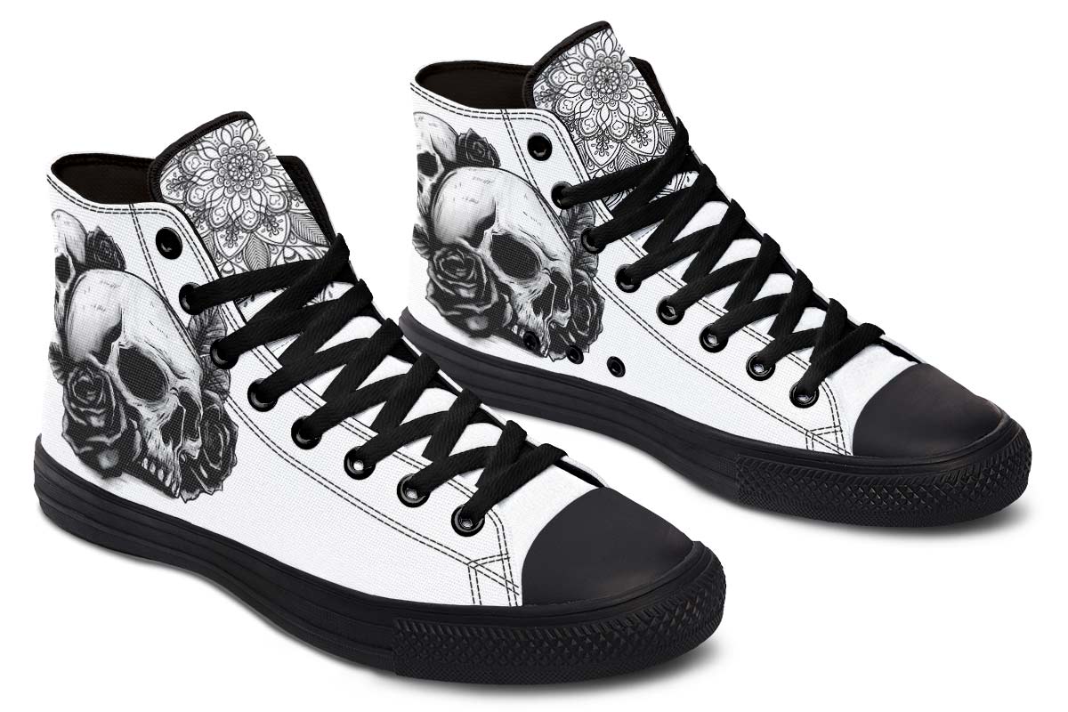 Printed Couple High-top Canvas Shoes
