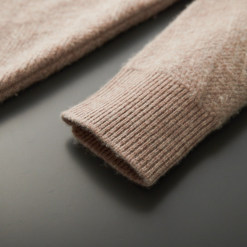 Round-neck Long-sleeved Pullover Thin Loose Leisure