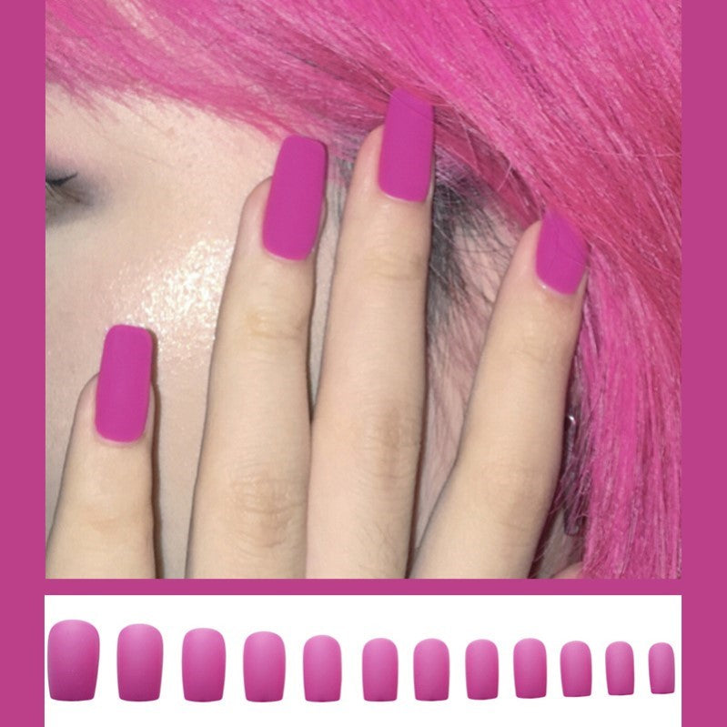 Blue Flame Lengthened European And American Wear Disassembled Nail Art