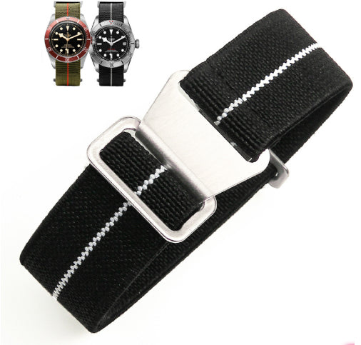Fineknit Color Matching Elastic Quick-drying Men's Nylon Watchband