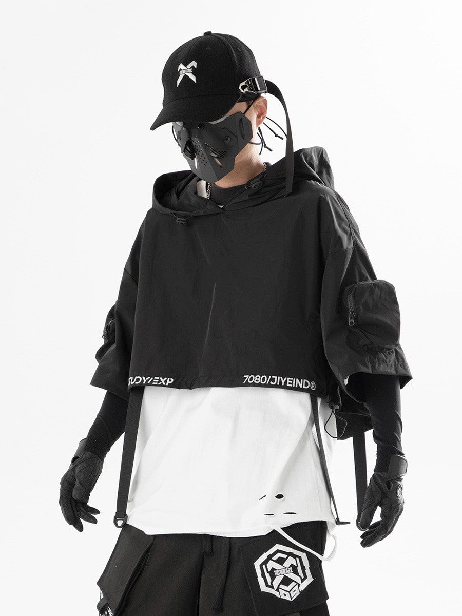 Hooded Shawl Men's Loose Casual Hip Hop Tide Brand Top