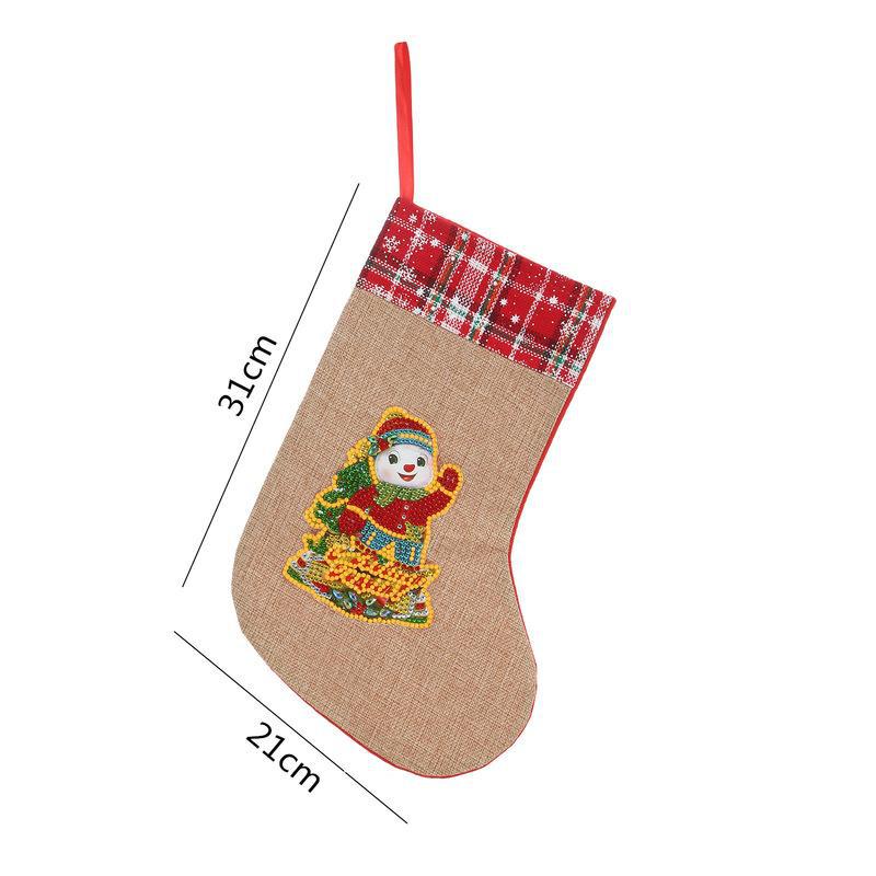 New Linen Christmas Glow Shaped Socks