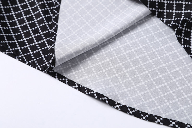 Classic And Fashionable Diamond-shaped Small Checkered Shirt For Men