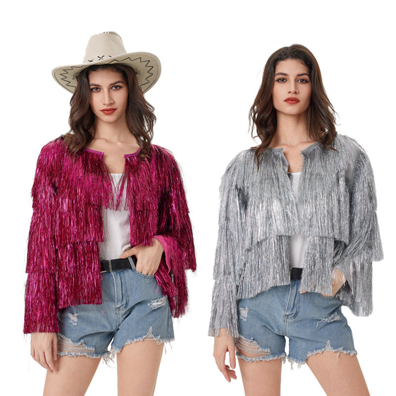 Tassel Long Sleeve Springsummer Cardigan Jacket