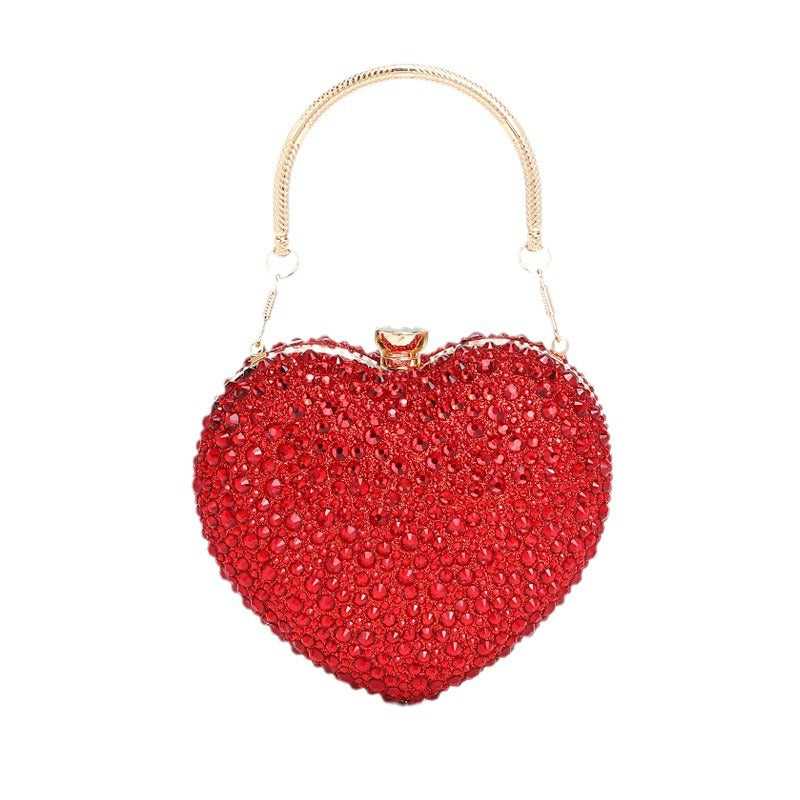 Modedesign Håndtaske med Diamantbesætning til Skulder og Crossbody
