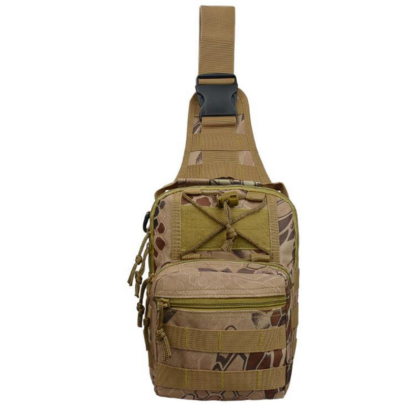 Outdoor Mountaineering Multifunctional Camouflage Fan Portable Shoulder Bag