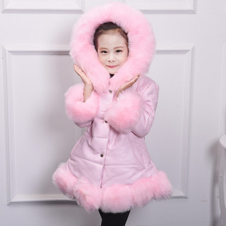 Long Thickened Hooded Children's Cotton Clothes