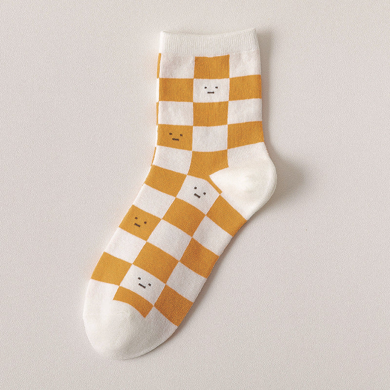 Women's Medium Tube Japanese Ins Fruit Street Cotton Socks