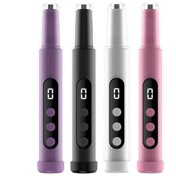 Electric Nail Grinder With LED Light Handheld Rechargeable Manicure Polishing Machine 2-in-1