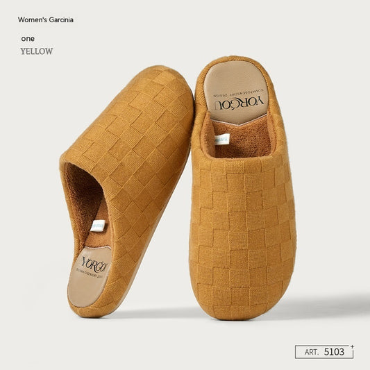 Coral Fleece Thermal Base Cotton Slippers