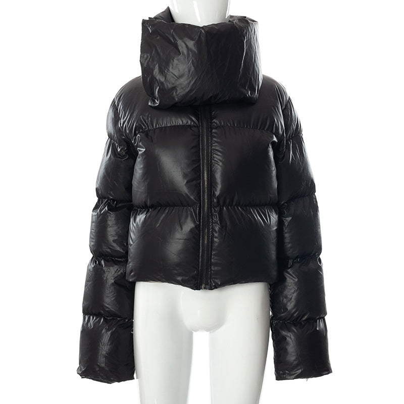Snap-on Scarf Coat Warm-keeping Cotton Clothing