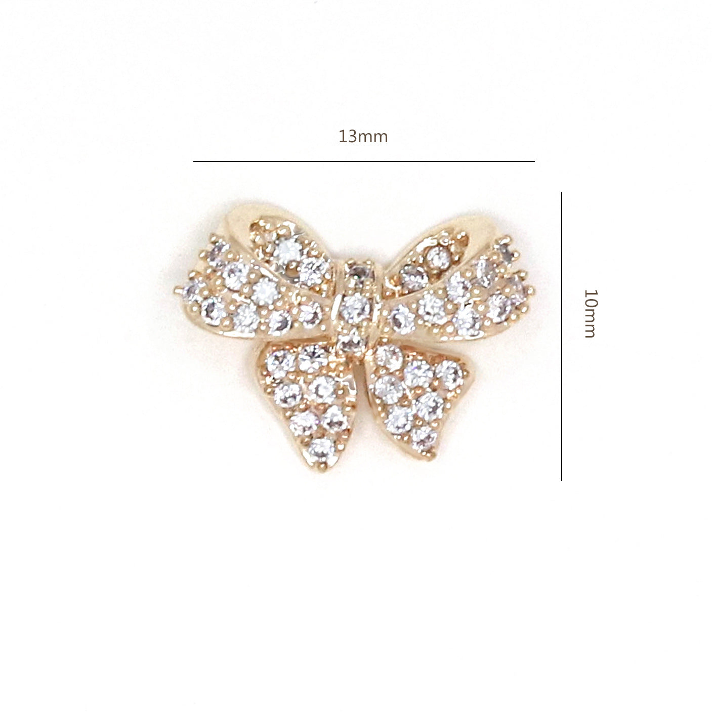 Bow Zircon Nail Ornament Zircon
