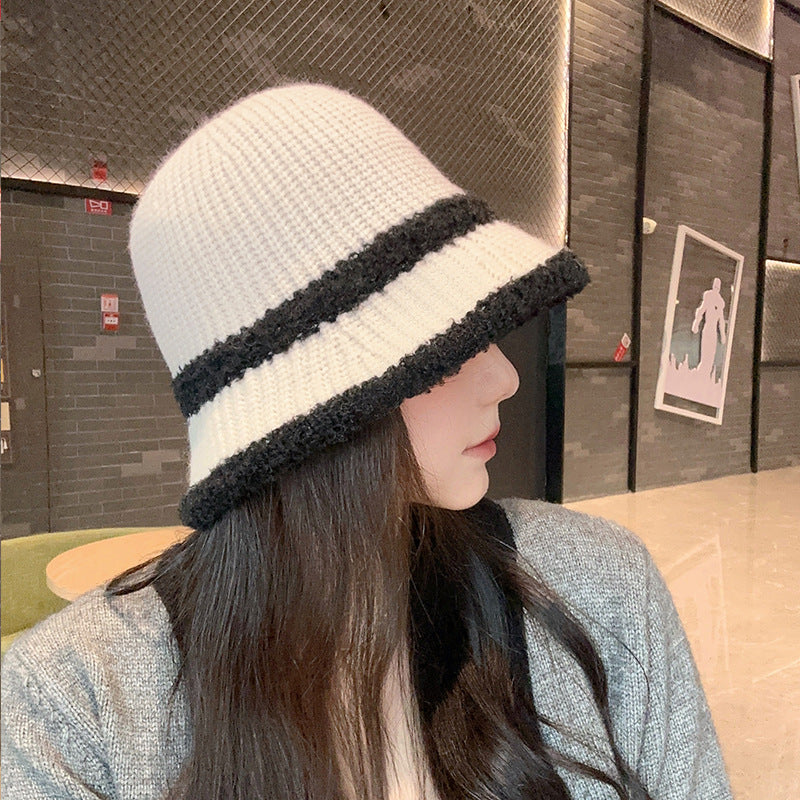 Women's Autumn And Winter New Lamb Wool Bucket Hat