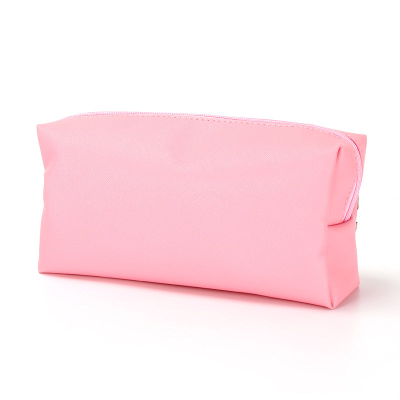 Colorful Chenille Five Letters Pu Waterproof Large Cosmetic Bag