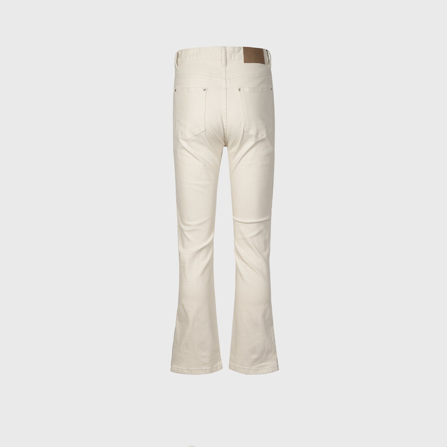 Mid-waist Slim Fit Trendy Men And Women Multi-zipper Jeans