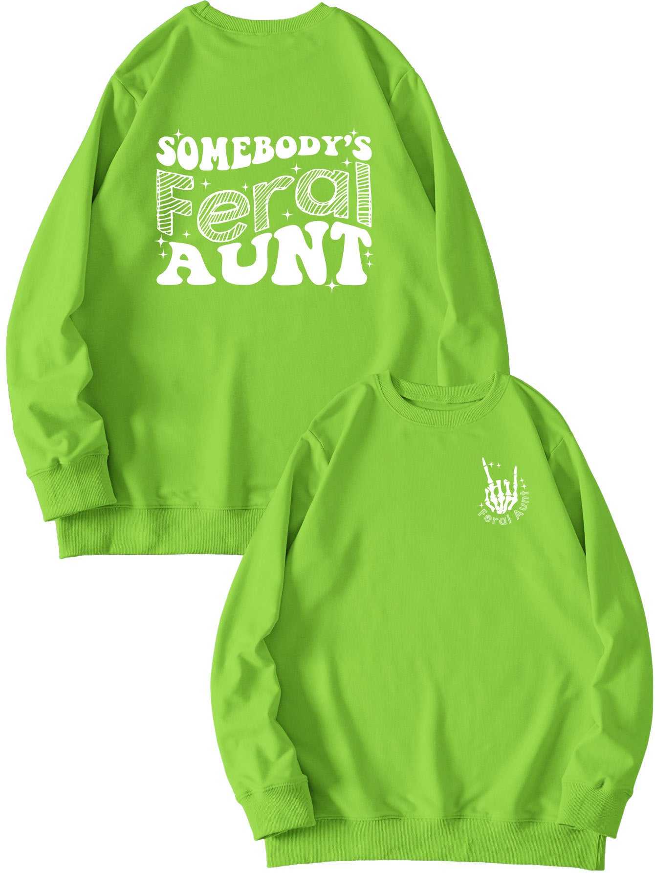 Printet sweatshirt til damer - Løs og alsidig