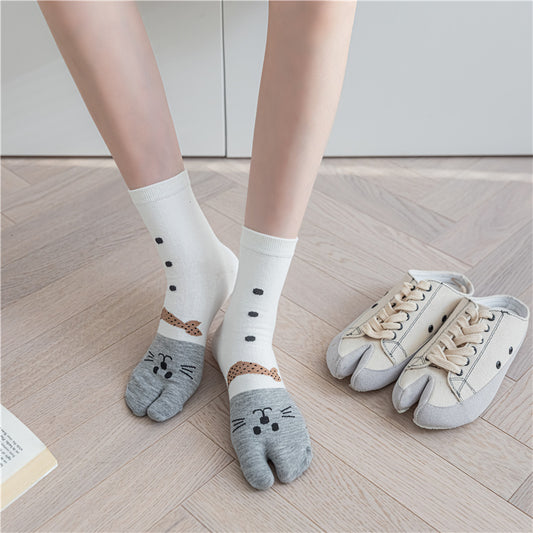 Women's Versatile Cartoon Tube Socks