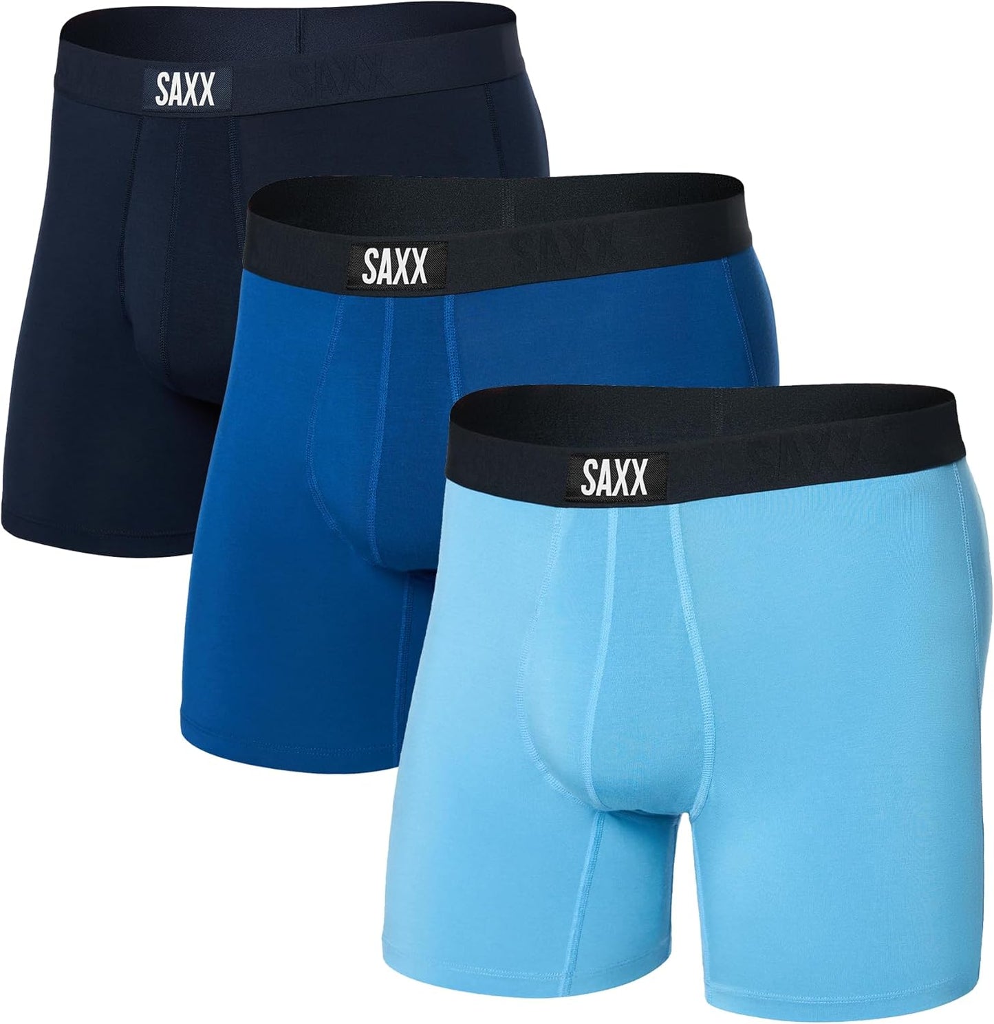 Men'S Underwear with Pouch Vibe Super Soft Boxer Brief 3Pk