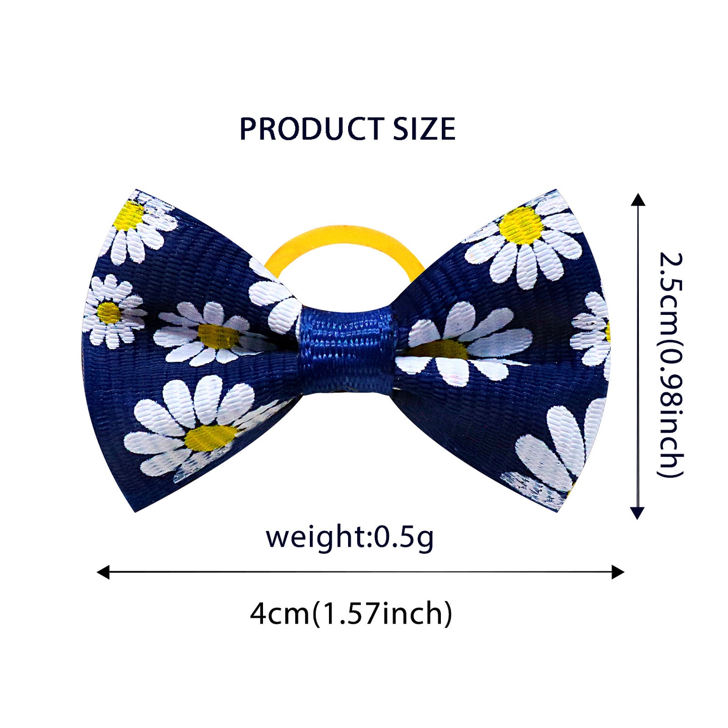 Small Daisy Pet Head Rope Pastoral Style Cat Dog Head Flower Rubber Band