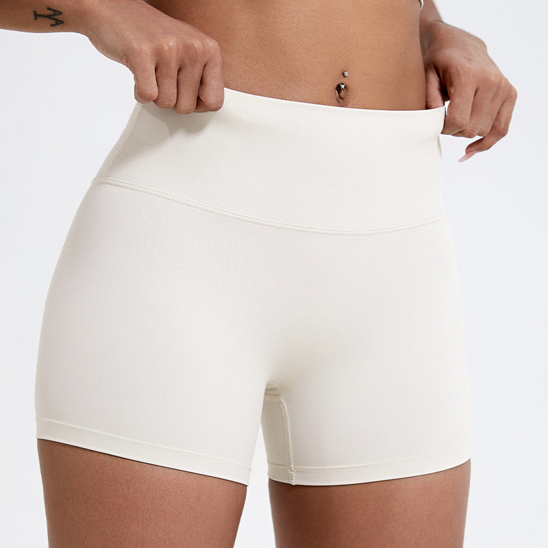 Nude Feel Double-sided Brushed Yoga High Waist Hip Lift Shorts