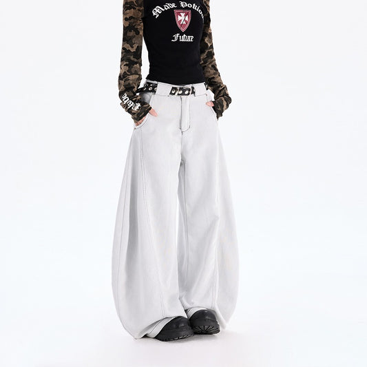 American Cowboy Loose Straight Wide-leg Pants