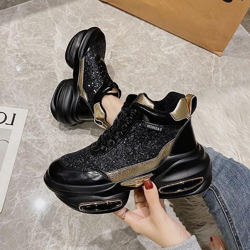 Plus Velvet Sponge Cake Sports Shoes