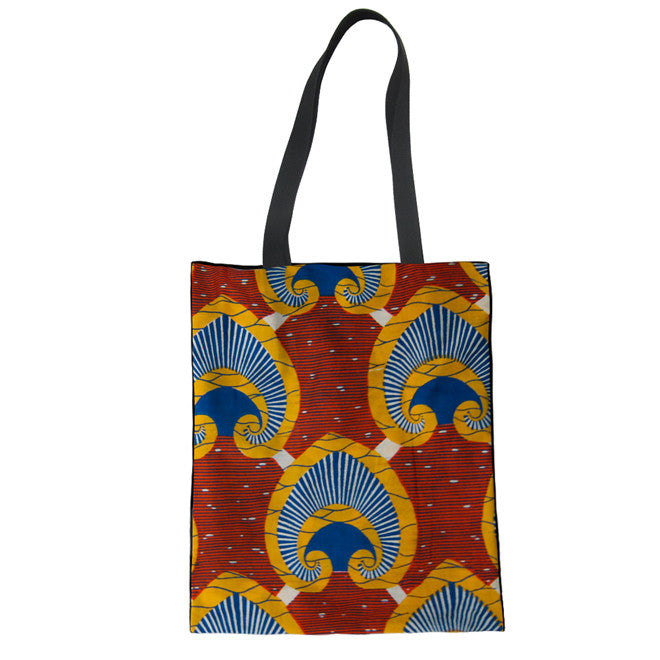 Geometric Stripes Circle Printing Exotic New Student Creative Canvas Bag