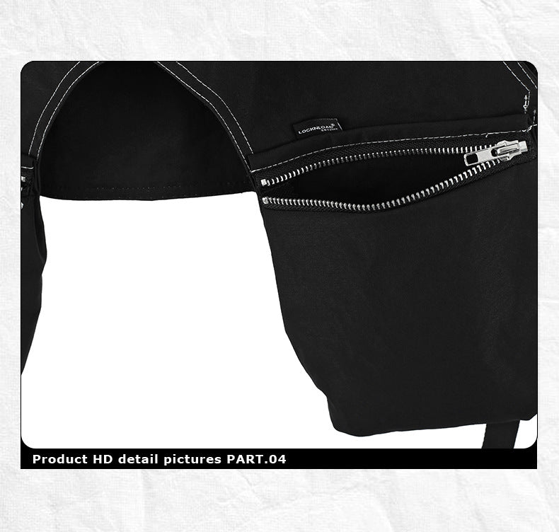 Tactical Zipper Multi-pocket Cropped Men's Vest