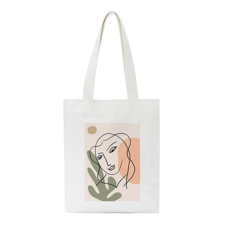 Facebook Print Large Capacity Canvas Bag