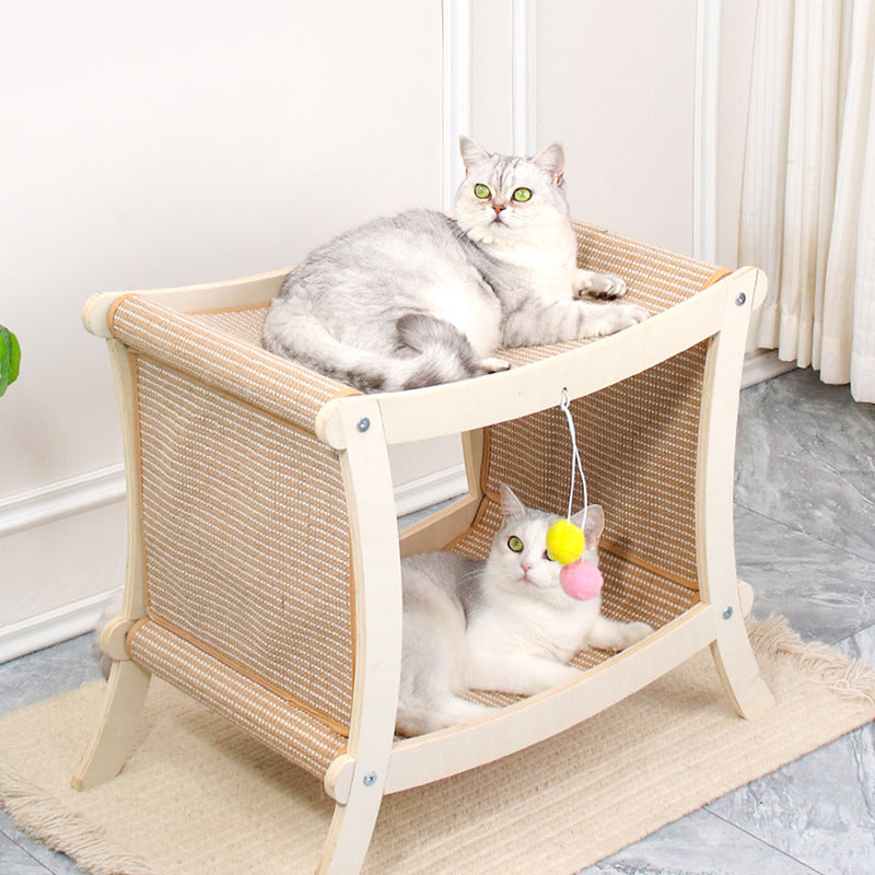 Cat Nest Double-layer Summer Mat Sisal Cat Scratch Board