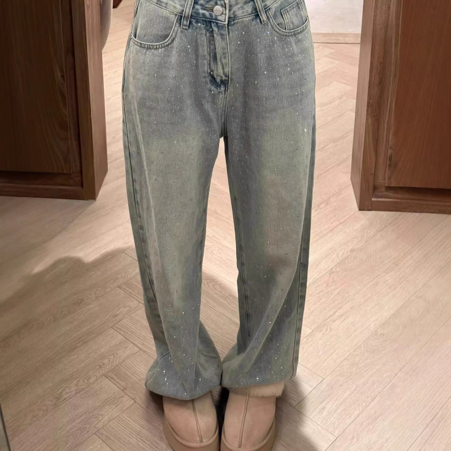Design Womens Straight-leg Jeans