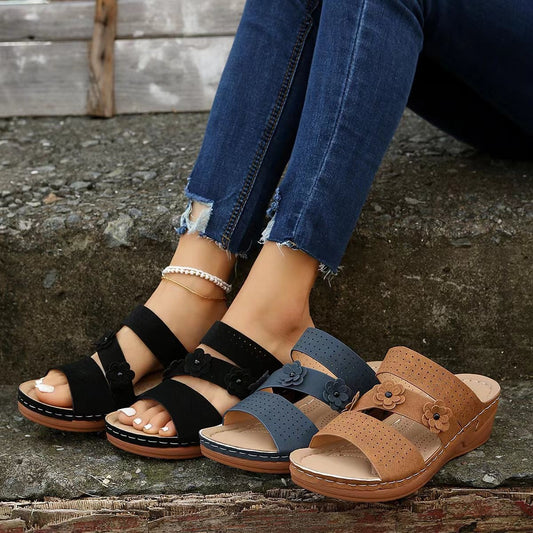 Wedge Platform Sandals With Plus Size Beach
