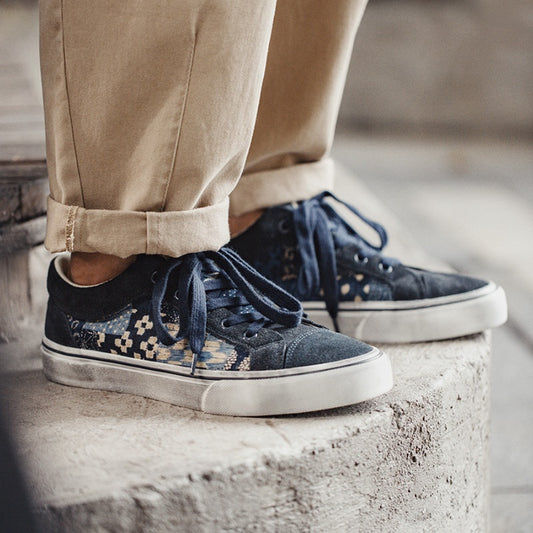 Printed Low Top Casual Student Couples Shoes