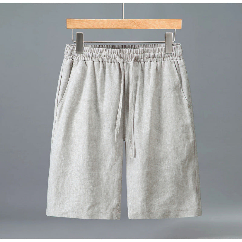 Men's Summer Loose Casual Pure Linen Shorts