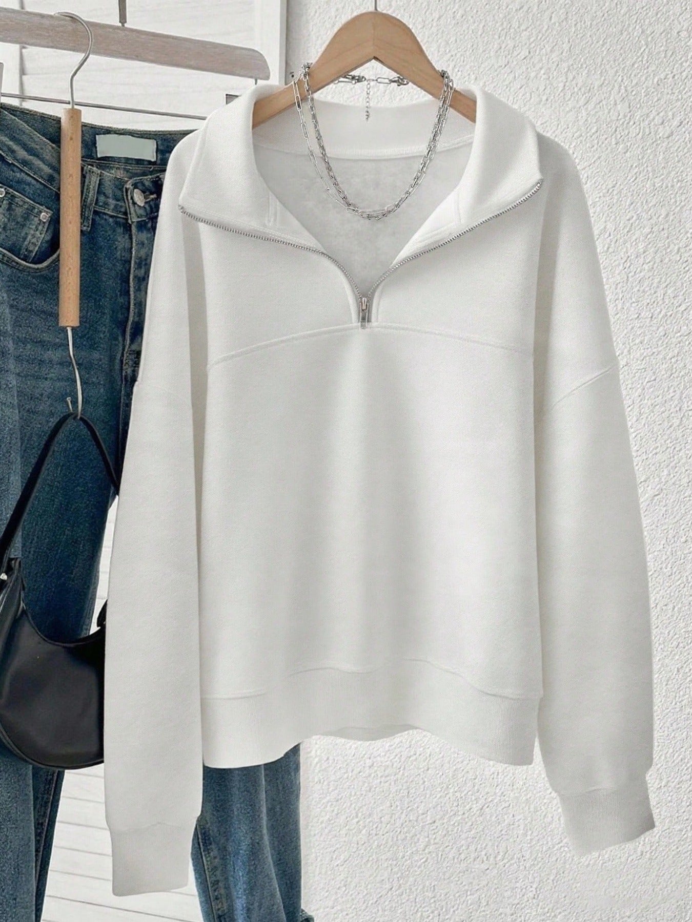 Spring And Autumn New Zipper Sweater