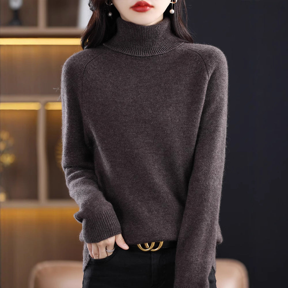 Løs, tyk langærmet sweater til kvinder i store størrelser