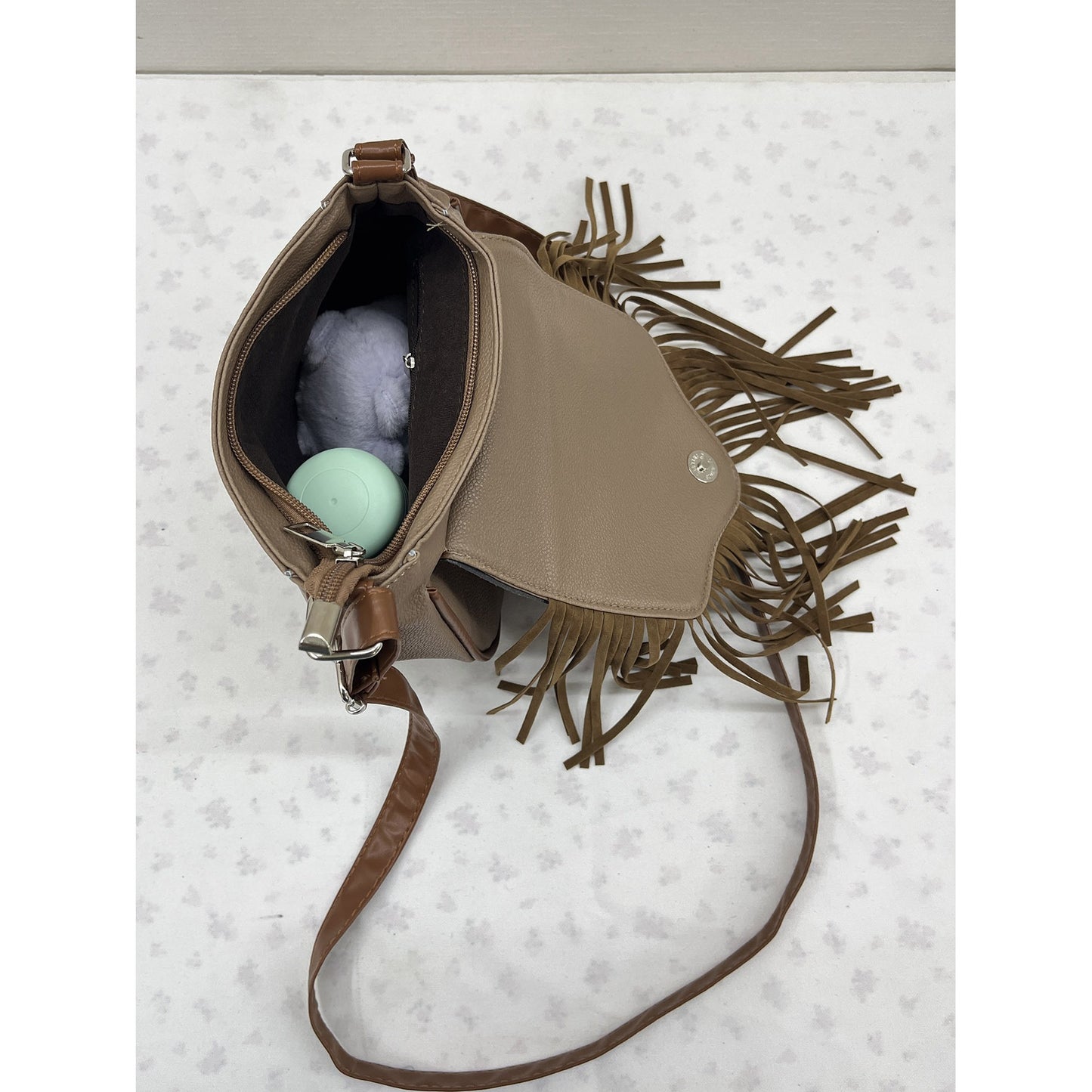 Women's Casual Fringe Saddle Bag