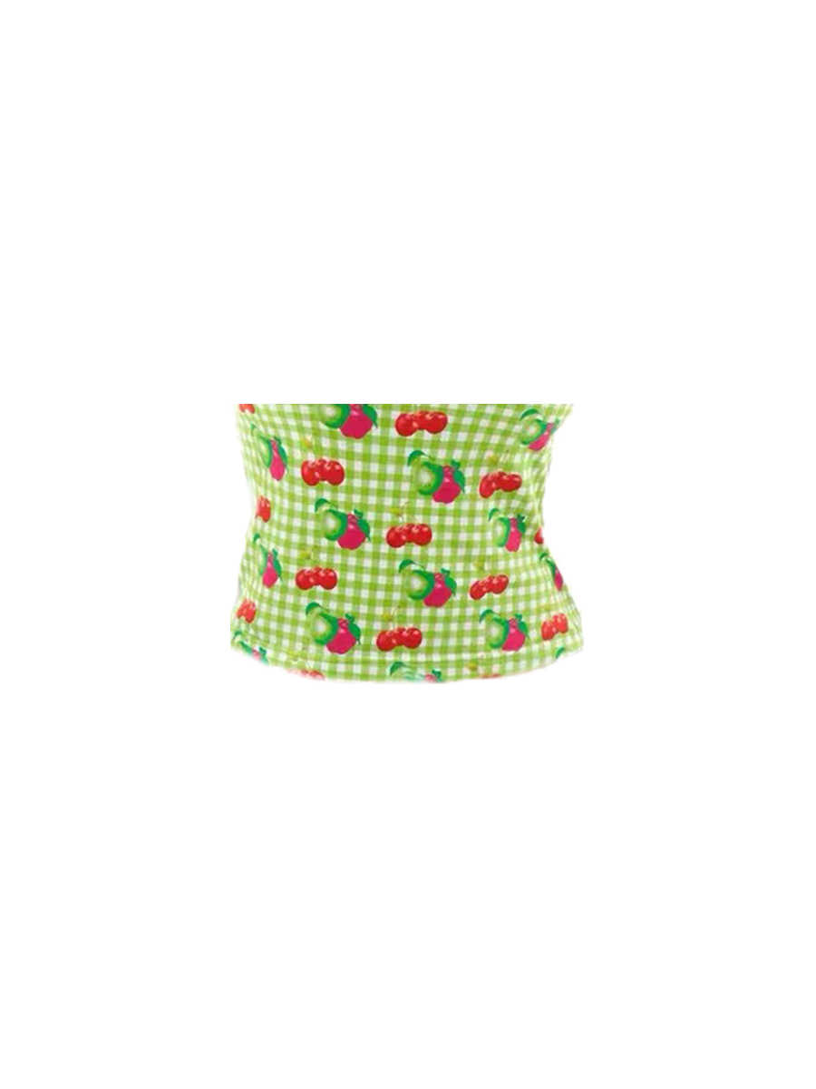 Fruit Plaid Cherry Apple Women's Vest Sleeveless Top