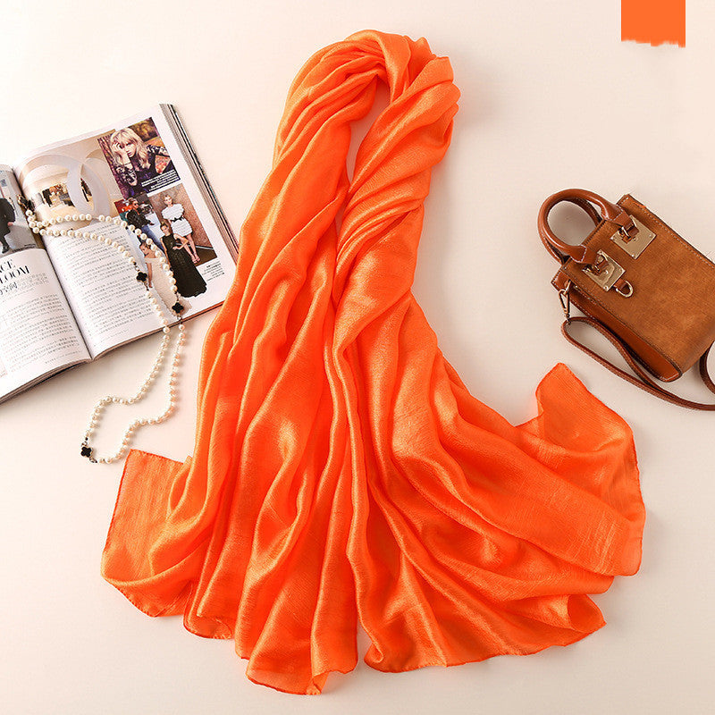 Fashion Beach Towel Sun Protection Shawl Silk Scarf Women
