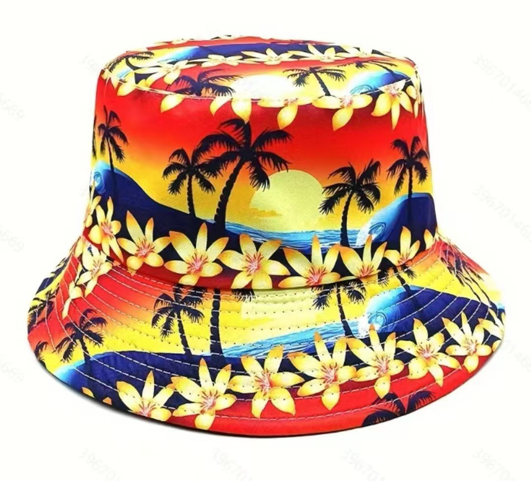 Creative Pattern Series Double-sided Wear Sunshade Breathable Bucket Hat