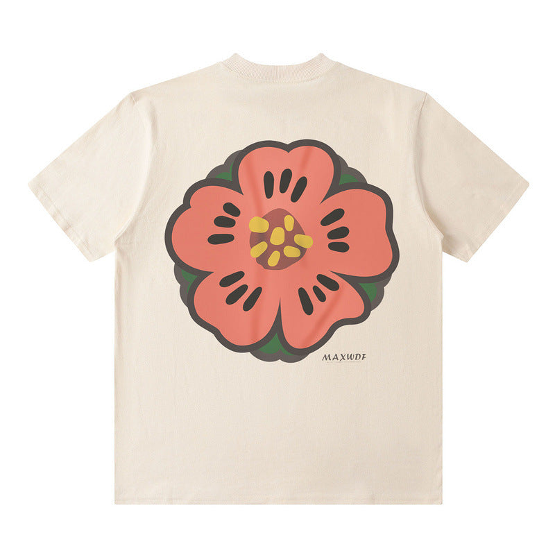 Hip Hop Distressed Summer Loose Crewneck Top