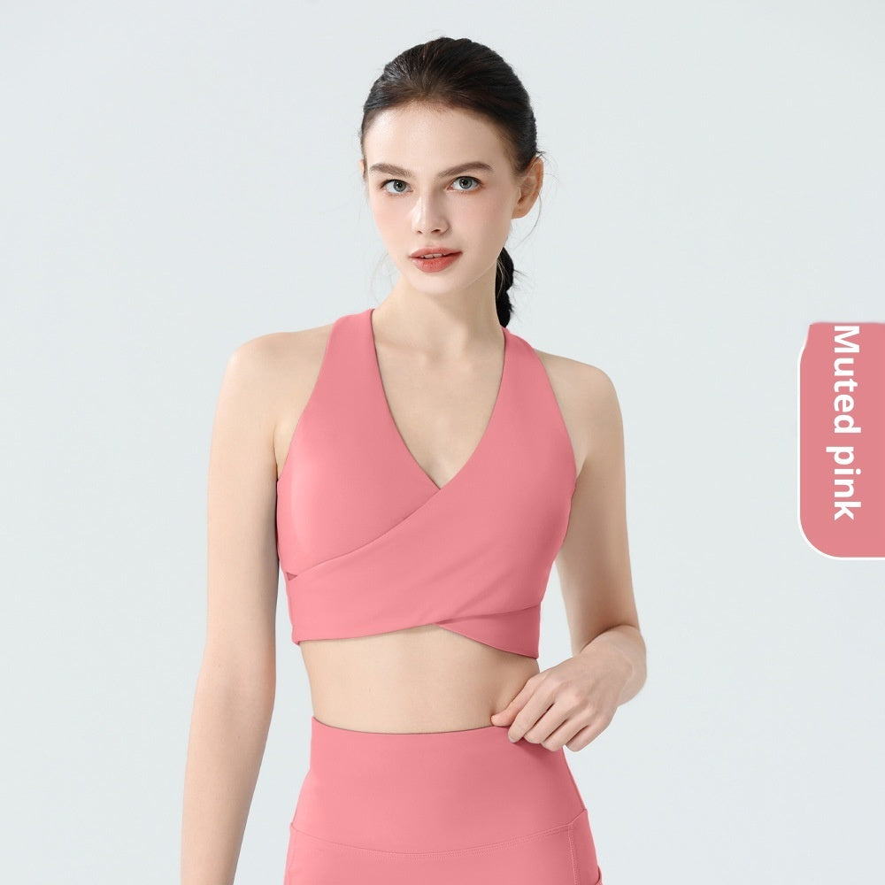 Shock-Resistant Push-Up Yoga Sports Bra Top For Fitness
