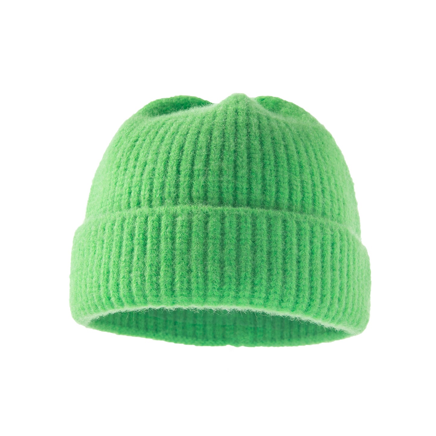 Autumn And Winter Acrylic Wool Warm Plain Hat
