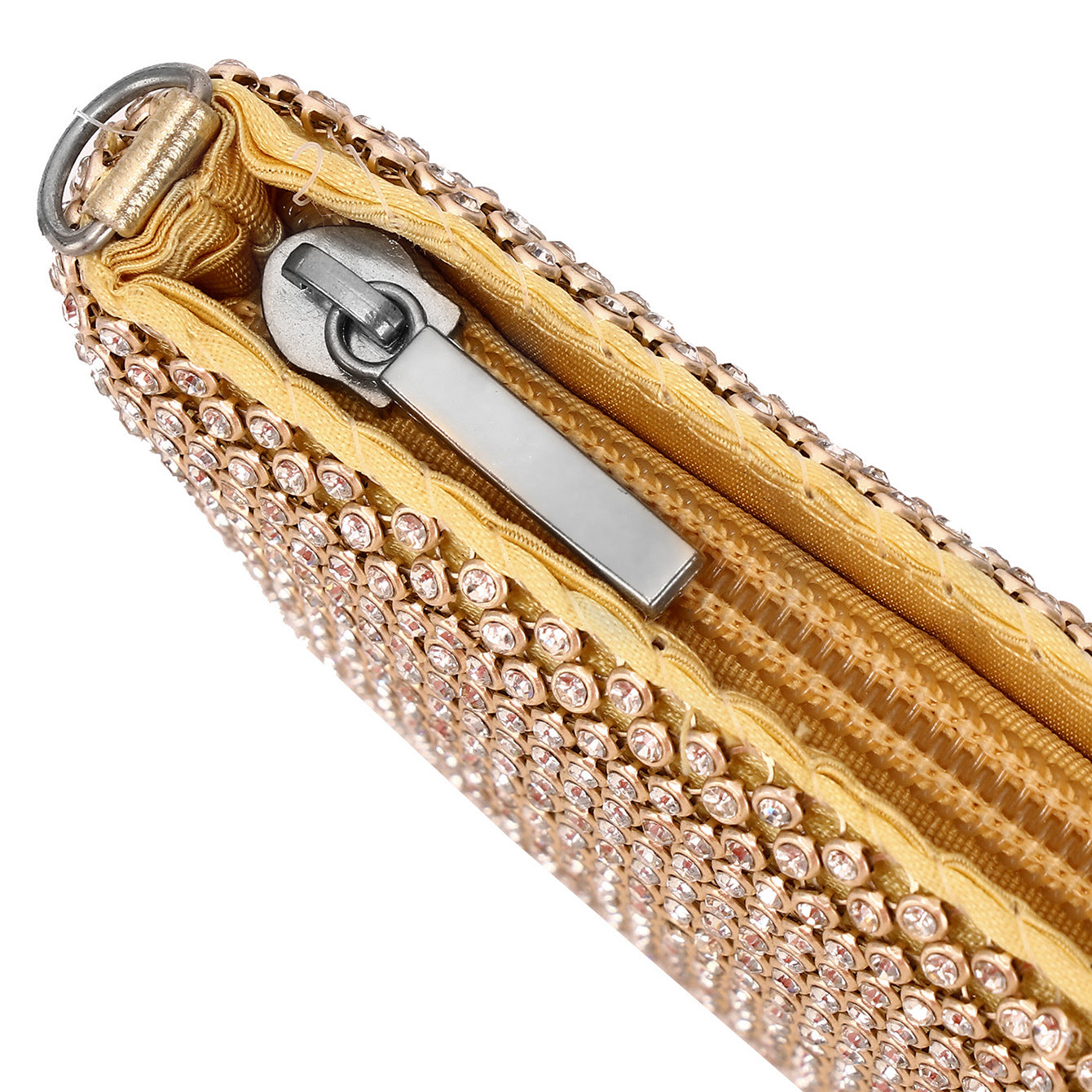 Mode Dame Rhinestone Aftentaske Clutch Diamantkonvolut