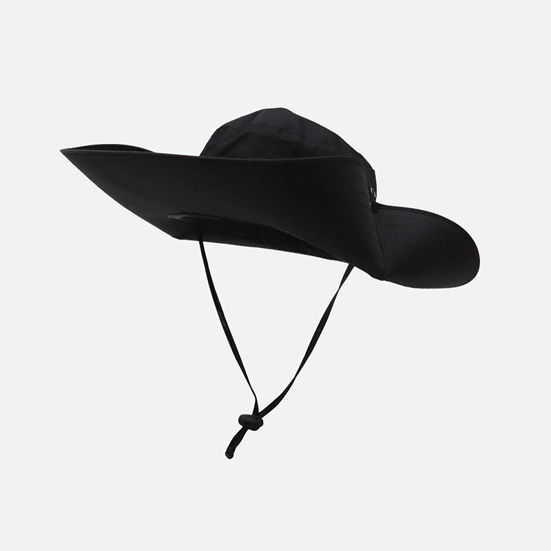 Summer Vacation Big Brim Sunscreen Outdoor Fishing Hiking Cowboy Hat